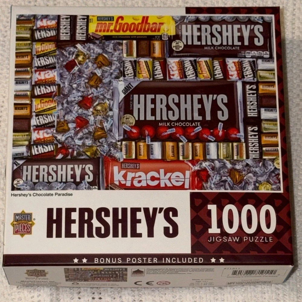MasterPieces Hershey's Chocolate Paradise 1000 Piece Jigsaw Puzzle 71911 New